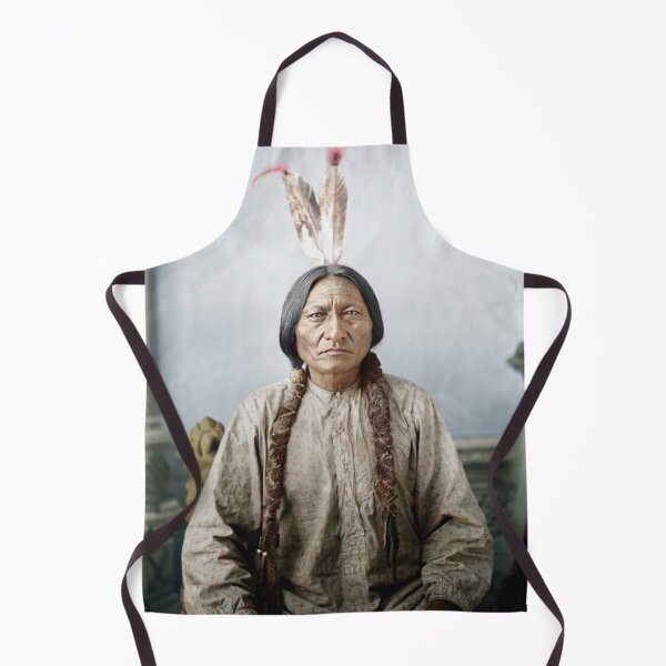 Item preview, Sitting Bull Portrait - Dakota Territory - By David Barry - Circa 1883 - Colorized designed and sold by warishellstore.