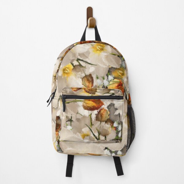Item preview, Daffodils and Orange Parrot Tulips designed and sold by cozycaroline.