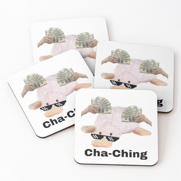 Item preview, Webkinz waddles googles cha-Ching money meme designed and sold by dyslsexyia.