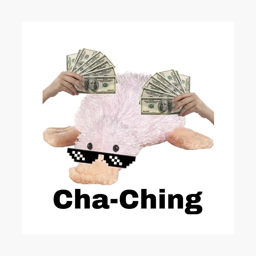 Webkinz waddles googles cha Ching money meme