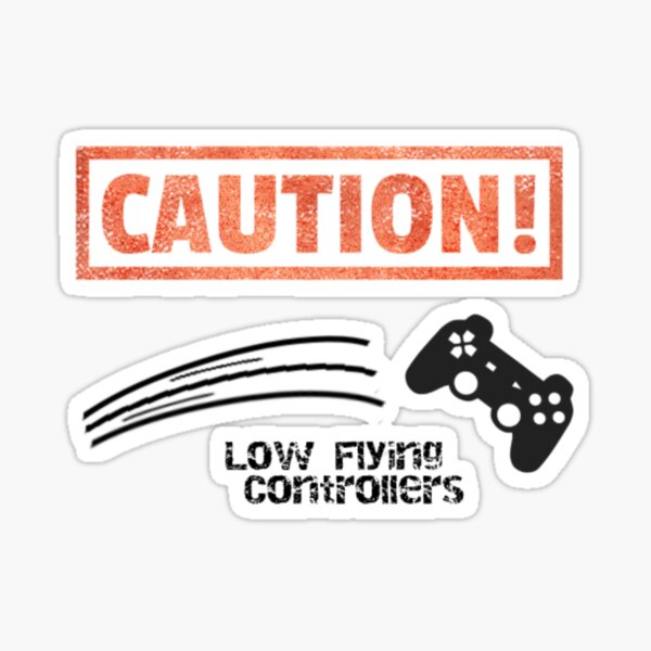 "Angry Gamer Throwing Controller " Sticker for Sale by jmelchior
