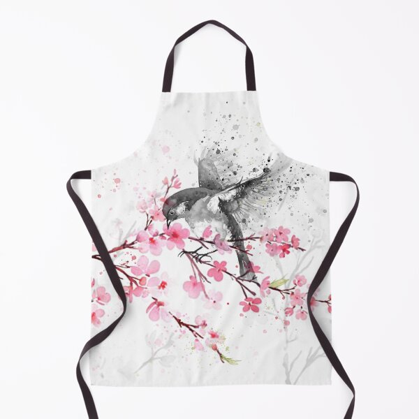 Item preview, Cherry Blossom Splash Watercolor Bird designed and sold by Tonia Henry.