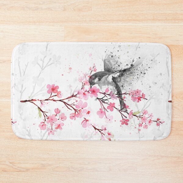 Item preview, Cherry Blossom Splash Watercolor Bird designed and sold by Tonia Henry.