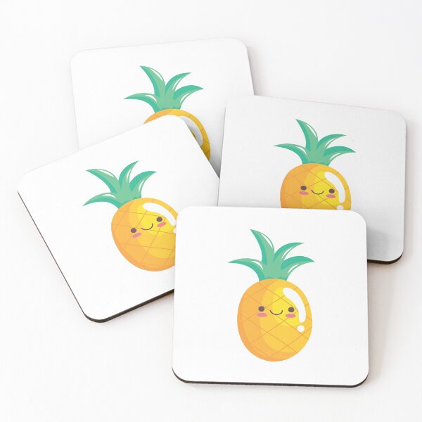 Item preview, Japanese Kawaii Cute Smiley Face - Kawaii Pineapple designed and sold by crazycollective.