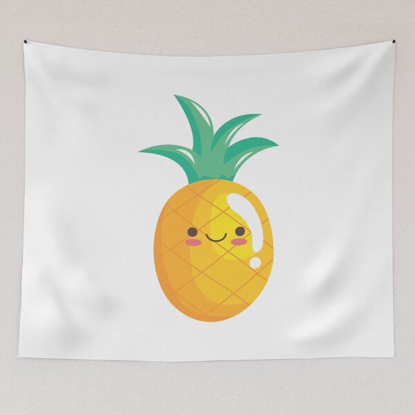 Item preview, Japanese Kawaii Cute Smiley Face - Kawaii Pineapple designed and sold by crazycollective.