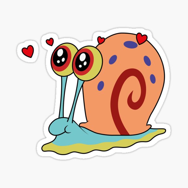 Gary the Snail in love Sticker