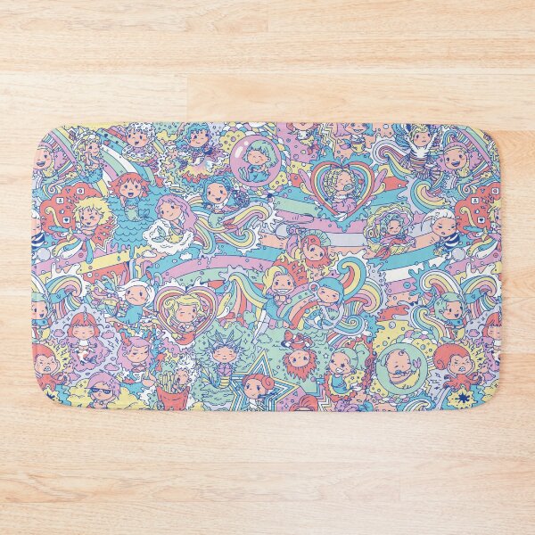 Item preview, Colorful mermaid vector doodle pattern  designed and sold by SPIRIMAL.