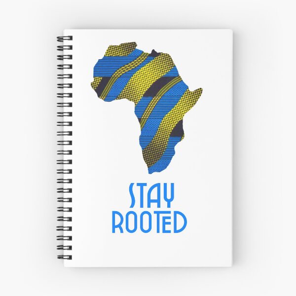 Item preview, Stay Rooted Blue and Yellow African Print Material designed and sold by Mazubalala.