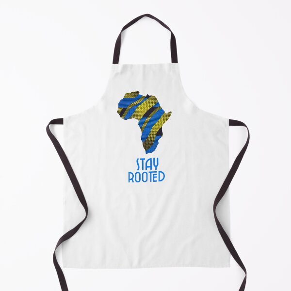 Item preview, Stay Rooted Blue and Yellow African Print Material designed and sold by Mazubalala.
