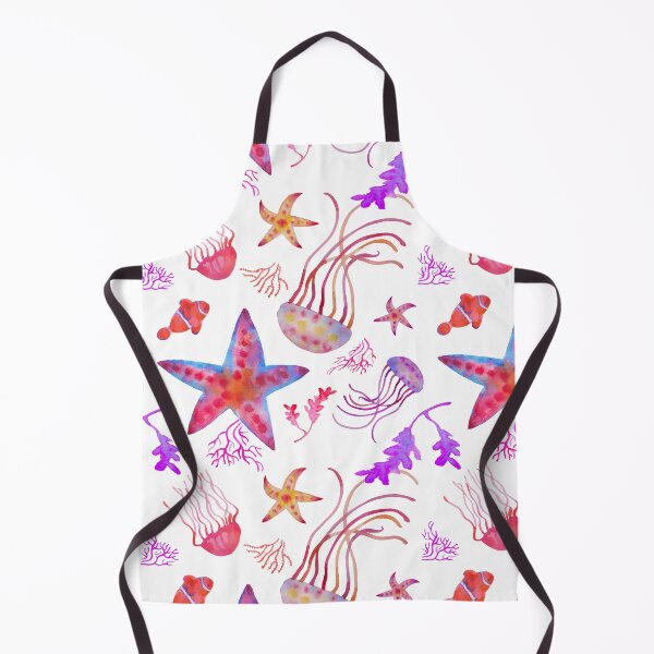 Item preview, Starfishes and jellyfishes pattern designed and sold by AgniArt.
