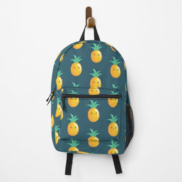 Item preview, Japanese Kawaii Cute Smiley Face - Kawaii Pineapple -Blue designed and sold by crazycollective.
