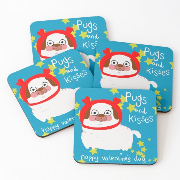 Item preview, Pugs and kisses designed and sold by YuandMe.