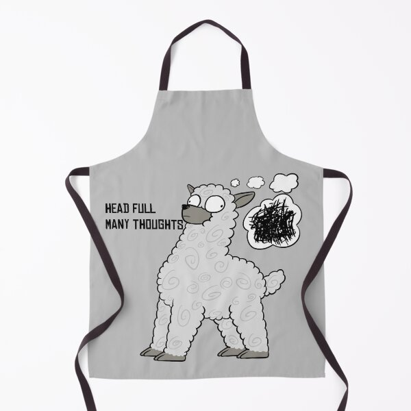 Item preview, Alpaca Head full Many thoughts designed and sold by Coen 'Ikke' van der Burgt.