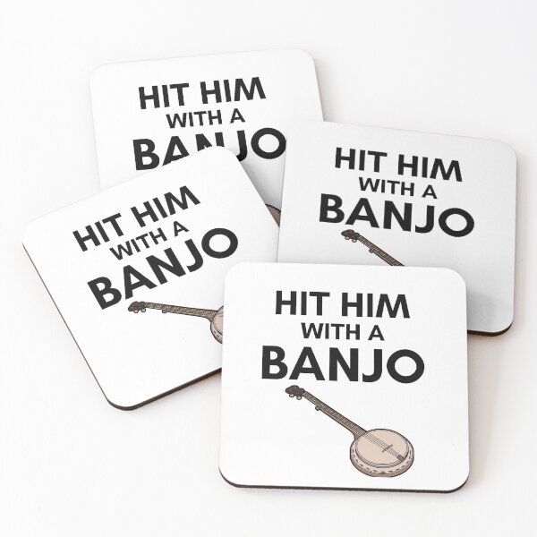 Item preview, That 70s' Show-Inspired "Hit Him With A Banjo" designed and sold by mulberrydragon.
