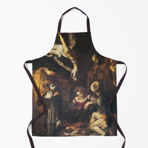 Item preview, Michelangelo Merisi Da Caravaggio -Nativity with St. Francis and St. Lawrence 1600 designed and sold by JDesigningMO.