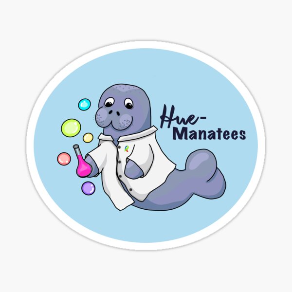 Hue manatees logo Sticker