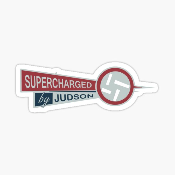 Supercharged by Judson - Aircooled vintage retro sticker Sticker