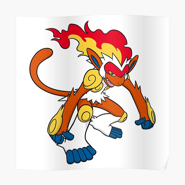 Infernape Poster By Chopping Redbubble