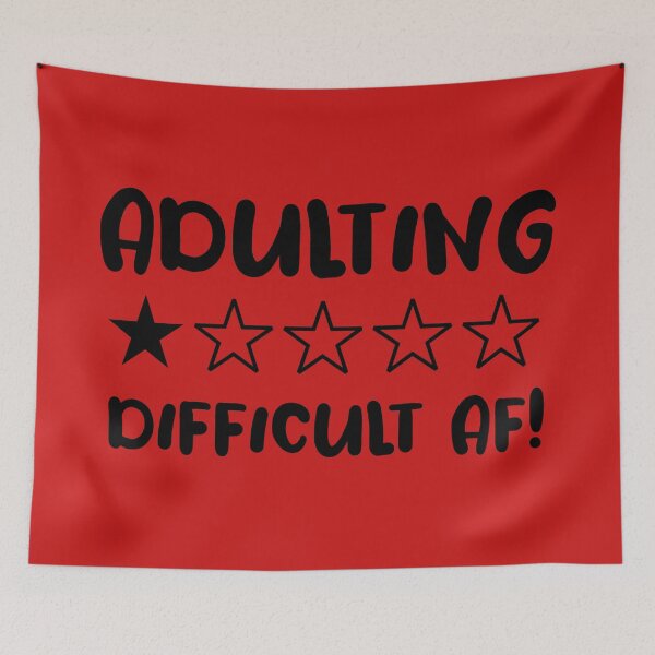 Item preview, Adulting Is Difficult AF! designed and sold by TeesbyGinyard.