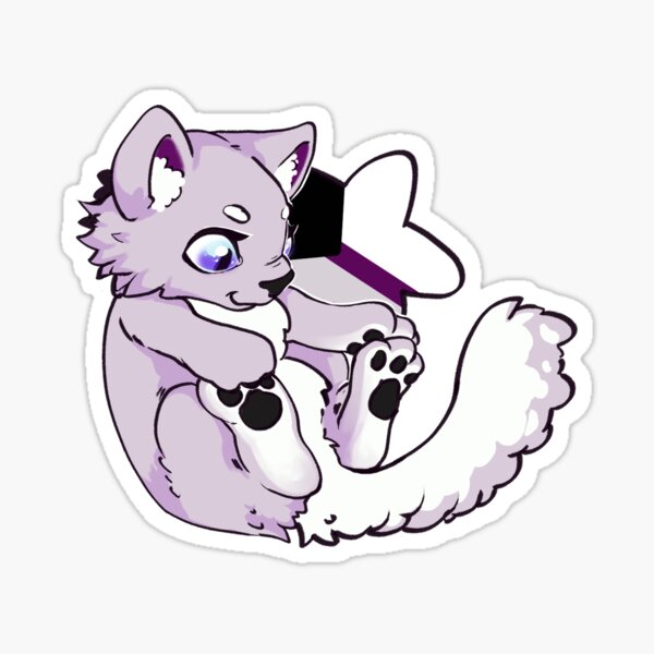 Copia de PrideNeko Demisexual Glossy Sticker