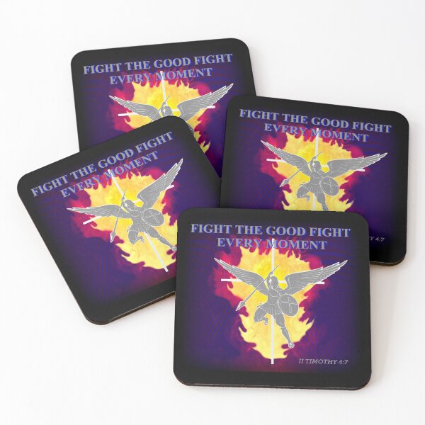 Item preview, Fight The Good Fight Every Moment, Everyone ~  II Timothy 4:7 designed and sold by Vince Scaglione.