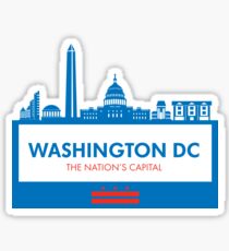 Washington DC Capital Shirt Sticker
