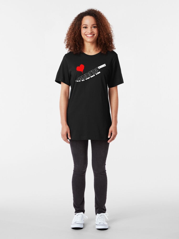 Alternate view of Yandere Knife Slim Fit T-Shirt