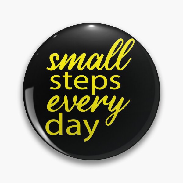 Item preview, small steps every day, motivational quote design designed and sold by adjamine.