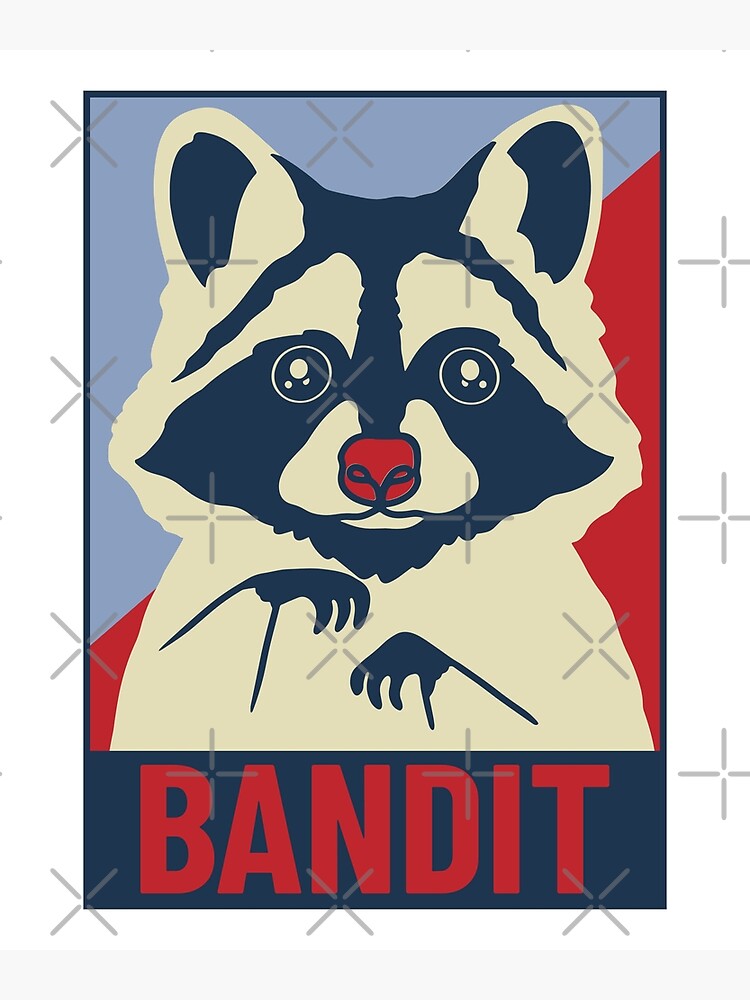 Raccoon Bandit Poster for Sale by Grateful-Fool