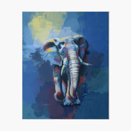 Item preview, Elephant Dream - elephant illustration, animal painting designed and sold by Flo Art Studio.