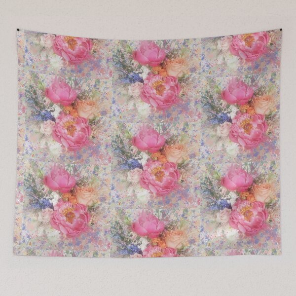 Item preview, Vintage florals Cottage Garden Mixed Media designed and sold by OByD.