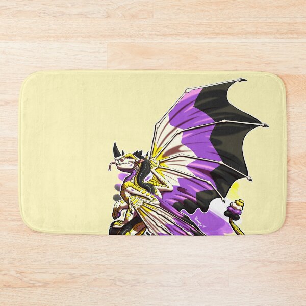 Item preview, Nonbinary Pride Dragon designed and sold by Kimberly Holbrook Arts.