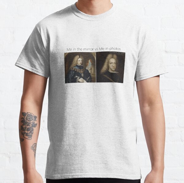 mirror vs. photo classic art meme Classic T-Shirt