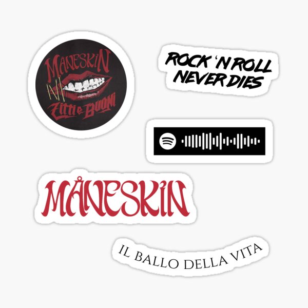 Cool Maneskin sticker pack Sticker