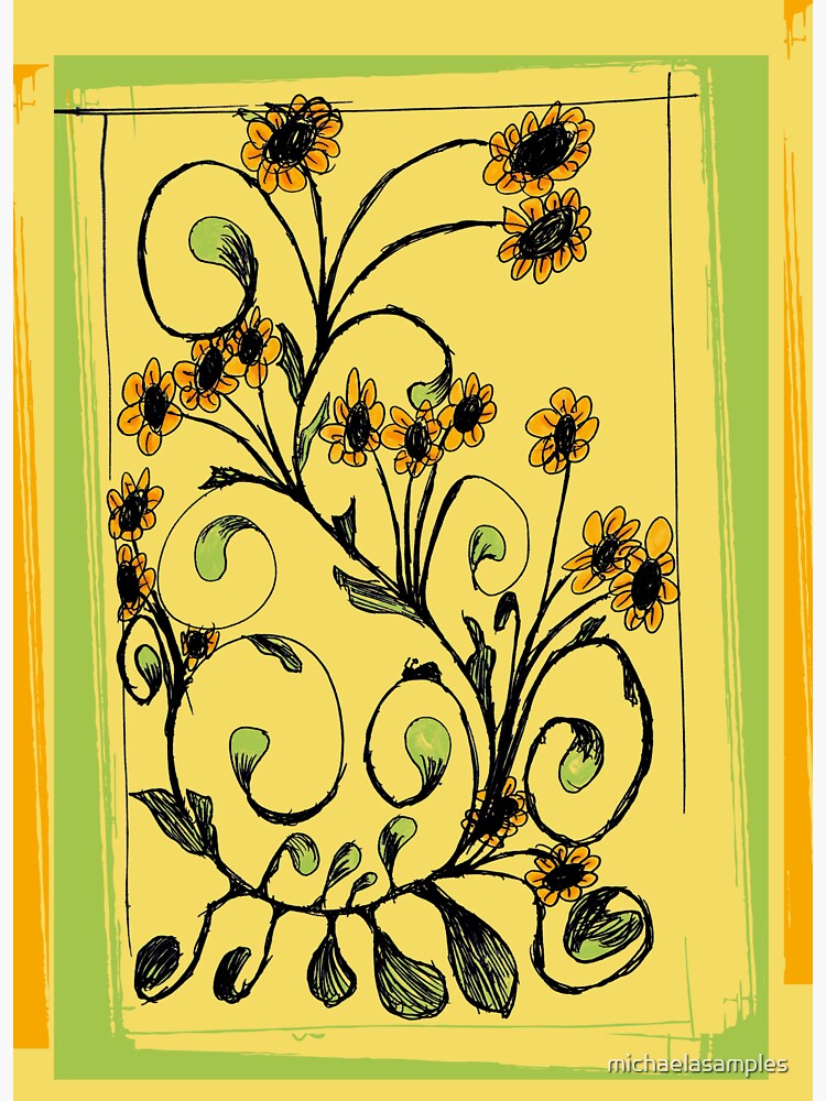 Thumbnail 3 of 3, Sticker, Summer Vine designed and sold by michaelasamples.