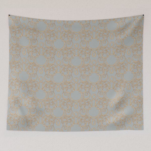 Item preview, Hidden Mouse Scroll Gold on dark Silver designed and sold by Sharilea.