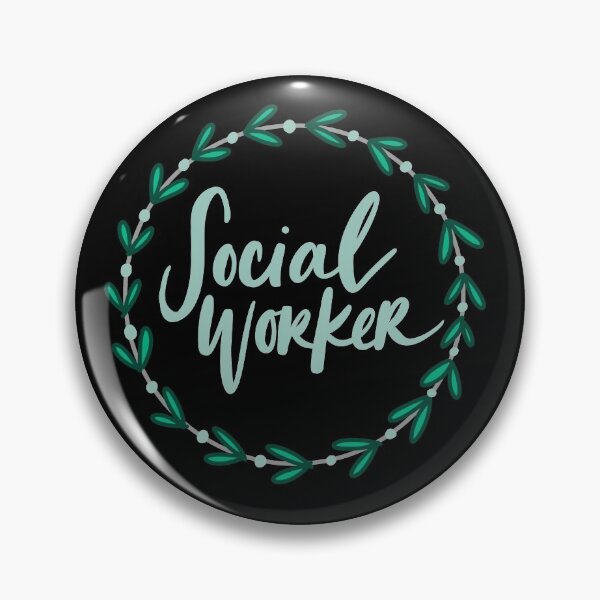 Item preview, Social worker floral wreath designed and sold by Cedarrue.