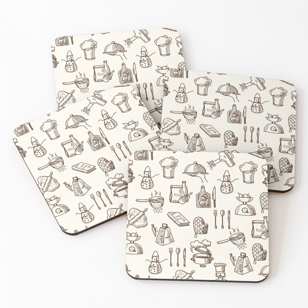 Item preview, Coasters (Set of 4) designed and sold by CattleandCrow.