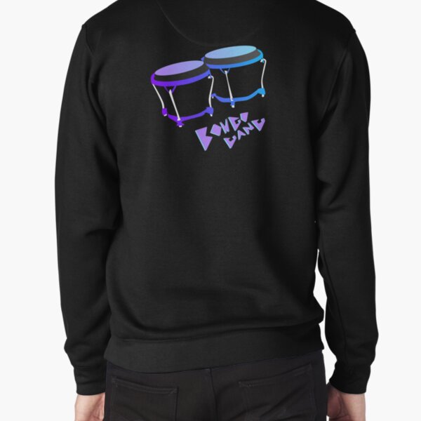 UV_Blacklight "Bongo Gang" Design with Text Pullover Sweatshirt