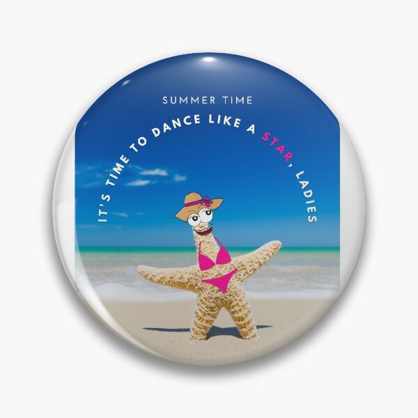 Item preview, Summer time, it is time to dance like a star, ladies - Funny Bikini Seastar on the sand beach  designed and sold by missionbear.