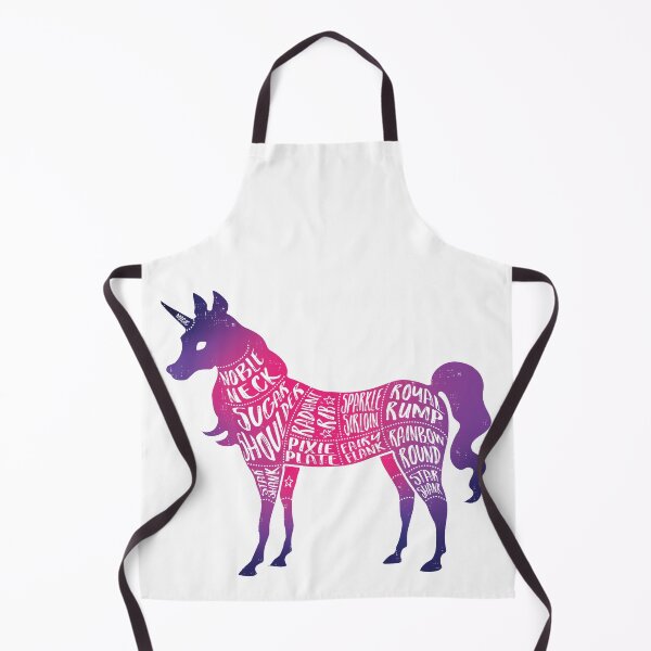 Artikelvorschau, Pink Ombre Unicorn - Fantasy Metzger Fleischstücke entworfen und verkauft von AliceQuinn.
