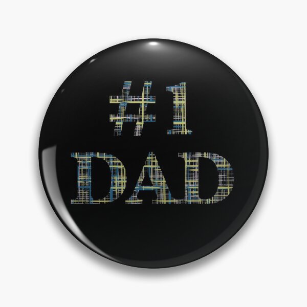 Artikelvorschau, Nummer 1 Papa schwarzer Hintergrund mit gelbem Gitter entworfen und verkauft von AMSonArt.