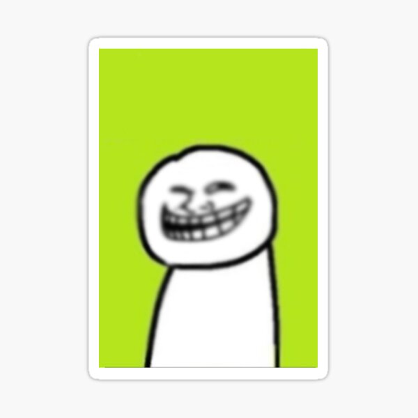 Sticker Trollface Redbubble
