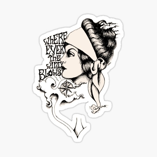 Gypsy- vintage tattoo style Sticker
