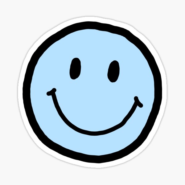 Blue Smiley Face Aesthetic Gifts Merchandise Redbubble
