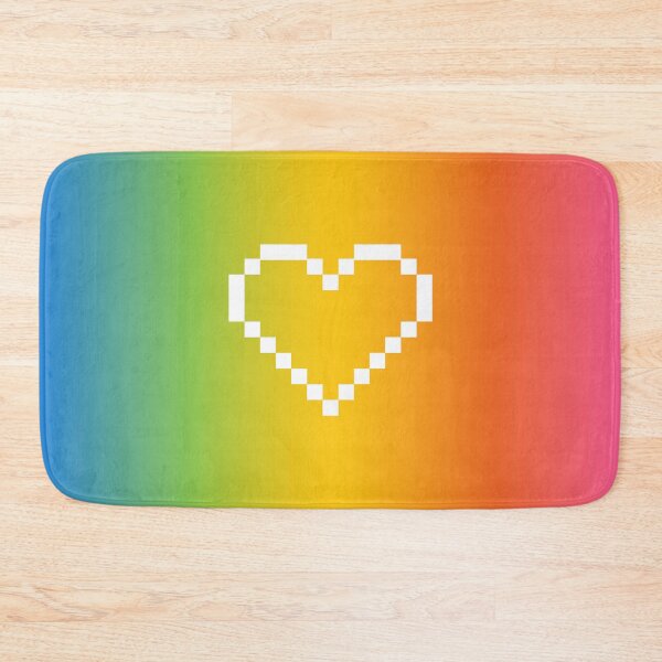 Item preview, Rainbow pixel heart designed and sold by lee-mandarinee.