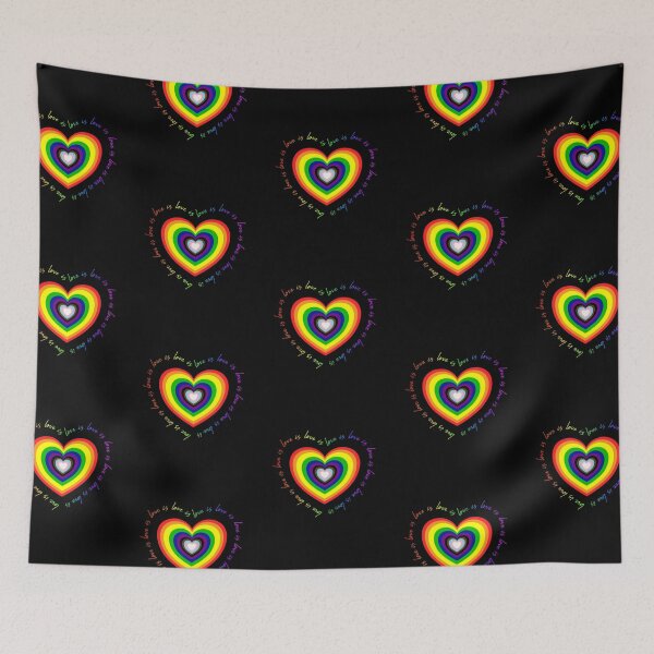 Item preview, Love is Love is Love - lgbtqia bipoc heart designed and sold by Da-Family-Biz.