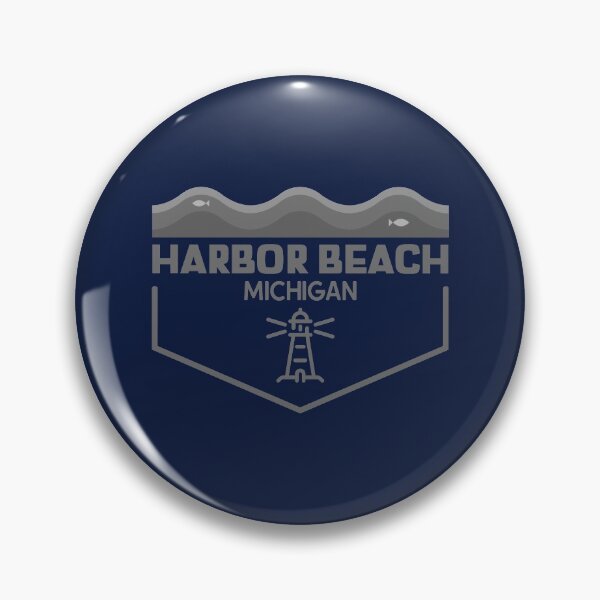 Item preview, Harbor Beach Michigan Lighthouse Wave Design designed and sold by Eleven-K.