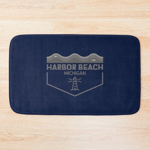 Item preview, Harbor Beach Michigan Lighthouse Wave Design designed and sold by Eleven-K.