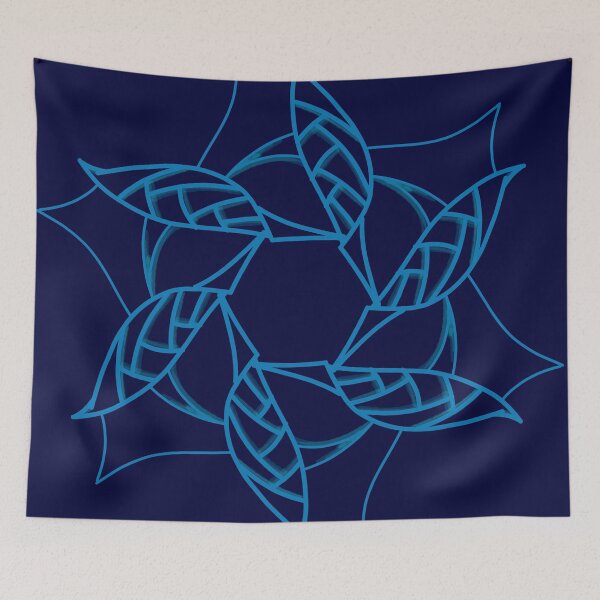 Item preview, Abstract Lotus in Blue designed and sold by lezell.